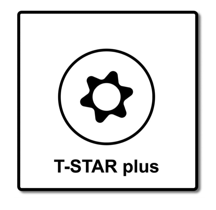 SPAX Set BIT T-STAR plus T30 - 6,4 x 25 mm, 5 pièces (5000009182309) + Vis à tête ronde HI.FORCE 6,0 x 80 mm 100 pièces (0251010600805)