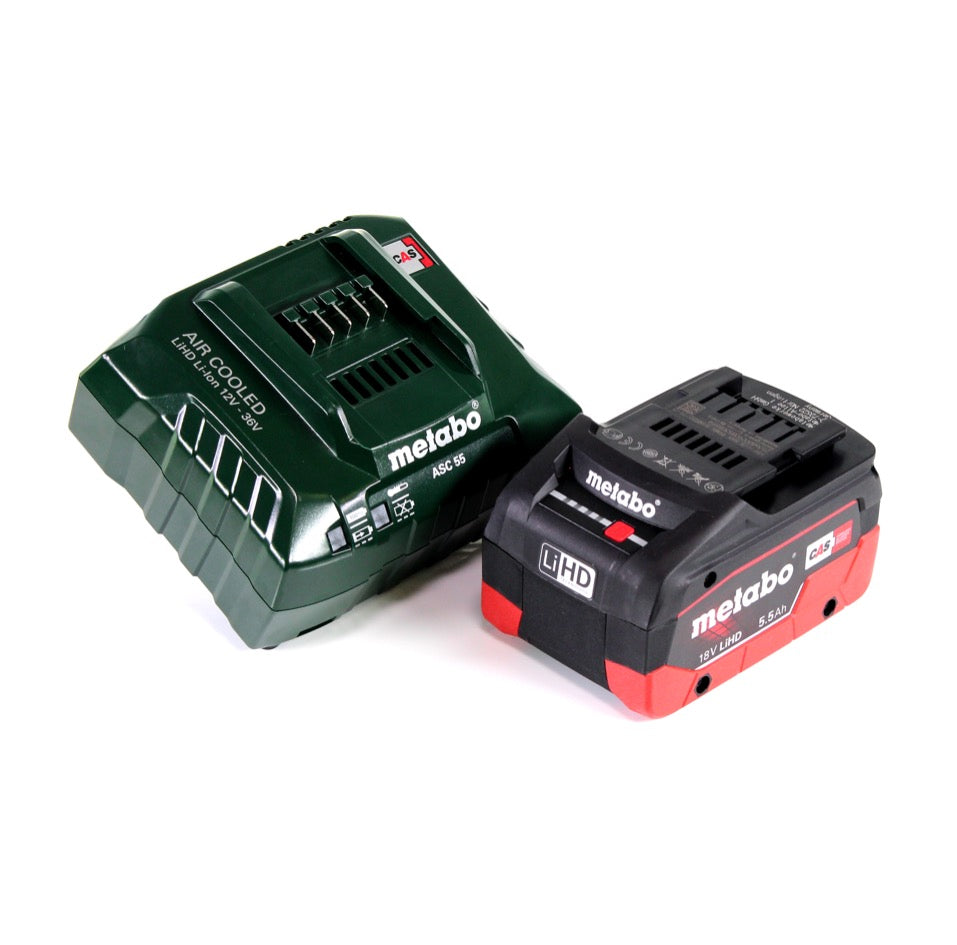 Metabo HG 18 LTX 500 Akku Heißluftgebläse 18 V 300 - 500 °C + 1x Akku 5,5 Ah + Ladegerät + MetaBox - Toolbrothers