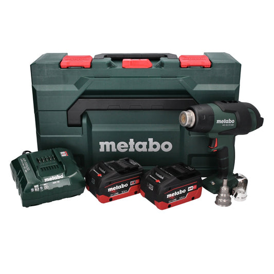 Metabo HG 18 LTX 500 Akku Heißluftgebläse 18 V 300 - 500 °C + 2x Akku 5,5 Ah + Ladegerät + MetaBox - Toolbrothers