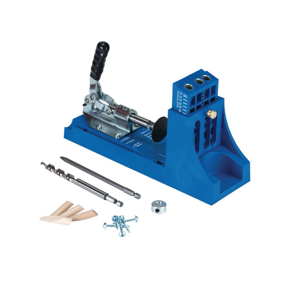 KREG Jig K4 Master-System ( K4MS ) Verbindungssystem Holz mit Taschenbohrung + 675 tlg. Schrauben Set