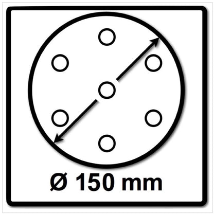 Makita Schleifteller Weich für Exzenterschleifer / Schleifmaschine 150 mm M8 ( 196684-1 ) - Toolbrothers