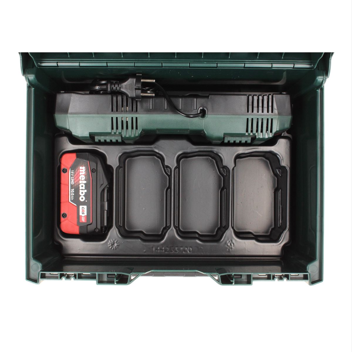 Metabo Basis Set 1x Akku 18 V 10,0 Ah LIHD + Doppelladegerät + metaBOX