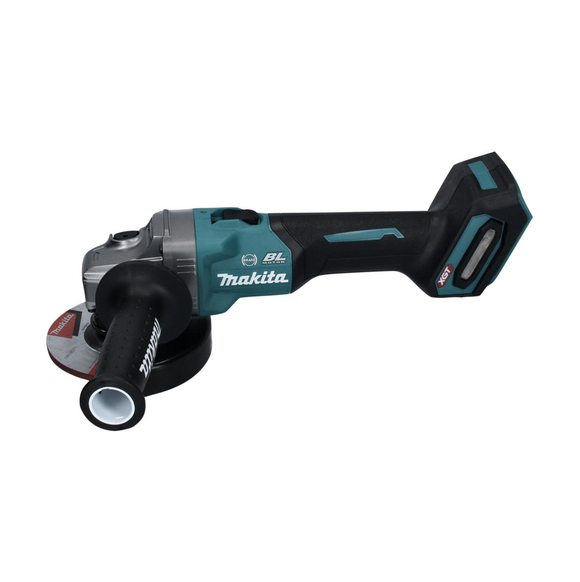 Meuleuse d'angle sur batterie Makita GA 005 GM101 40 V max. 125 mm Brushless XGT + 1x batterie 4,0 Ah + chargeur + hotte d'aspiration + Makpac