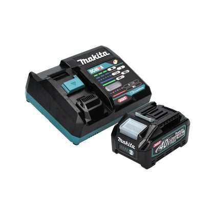 Meuleuse d'angle sur batterie Makita GA 005 GM101 40 V max. 125 mm Brushless XGT + 1x batterie 4,0 Ah + chargeur + hotte d'aspiration + Makpac