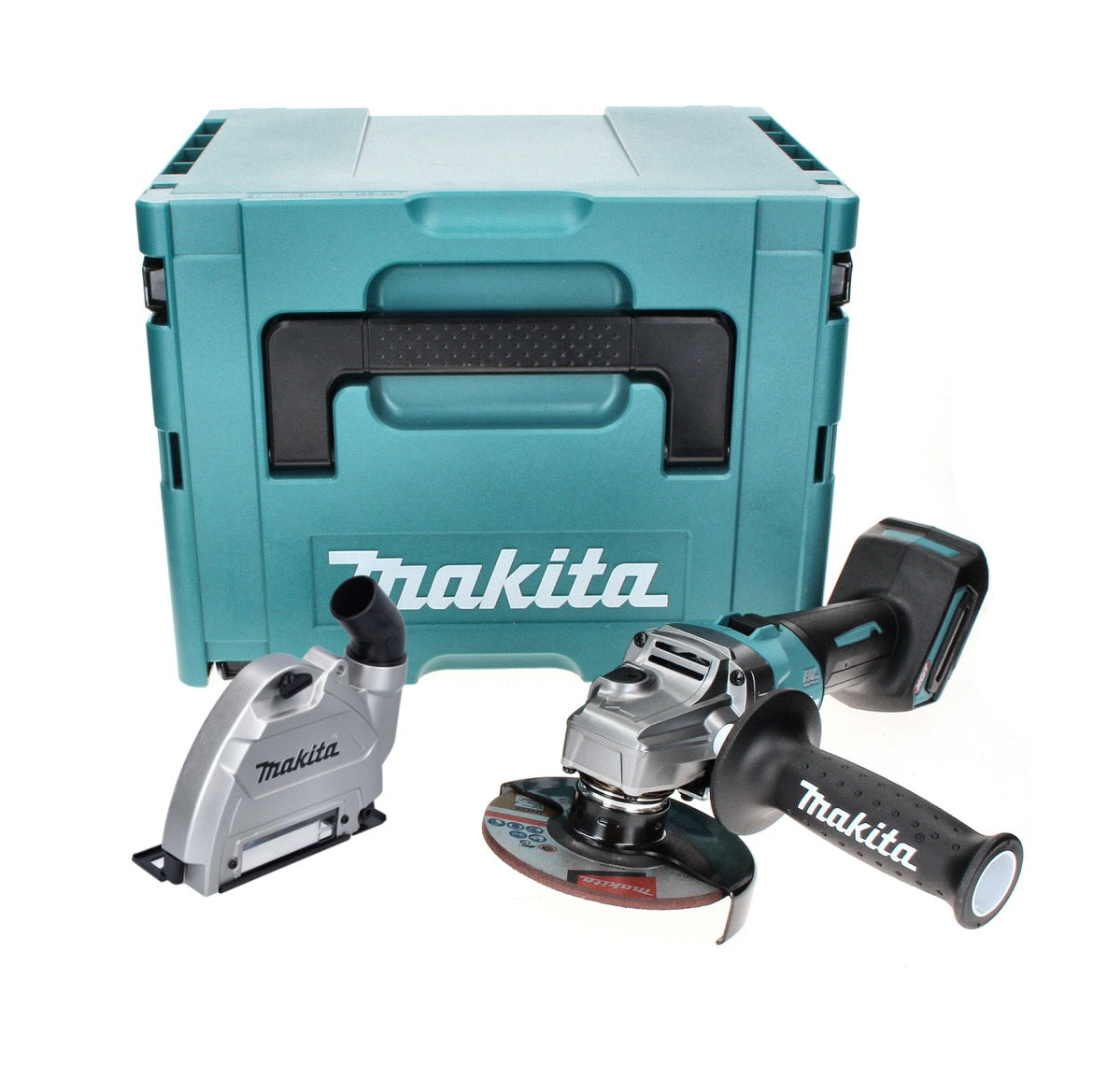 Makita GA 008 GZ01 Akku Winkelschleifer 40 V max. 125 mm Brushless  XGT + Absaughaube + Makpac - ohne Akku, ohne Ladegerät