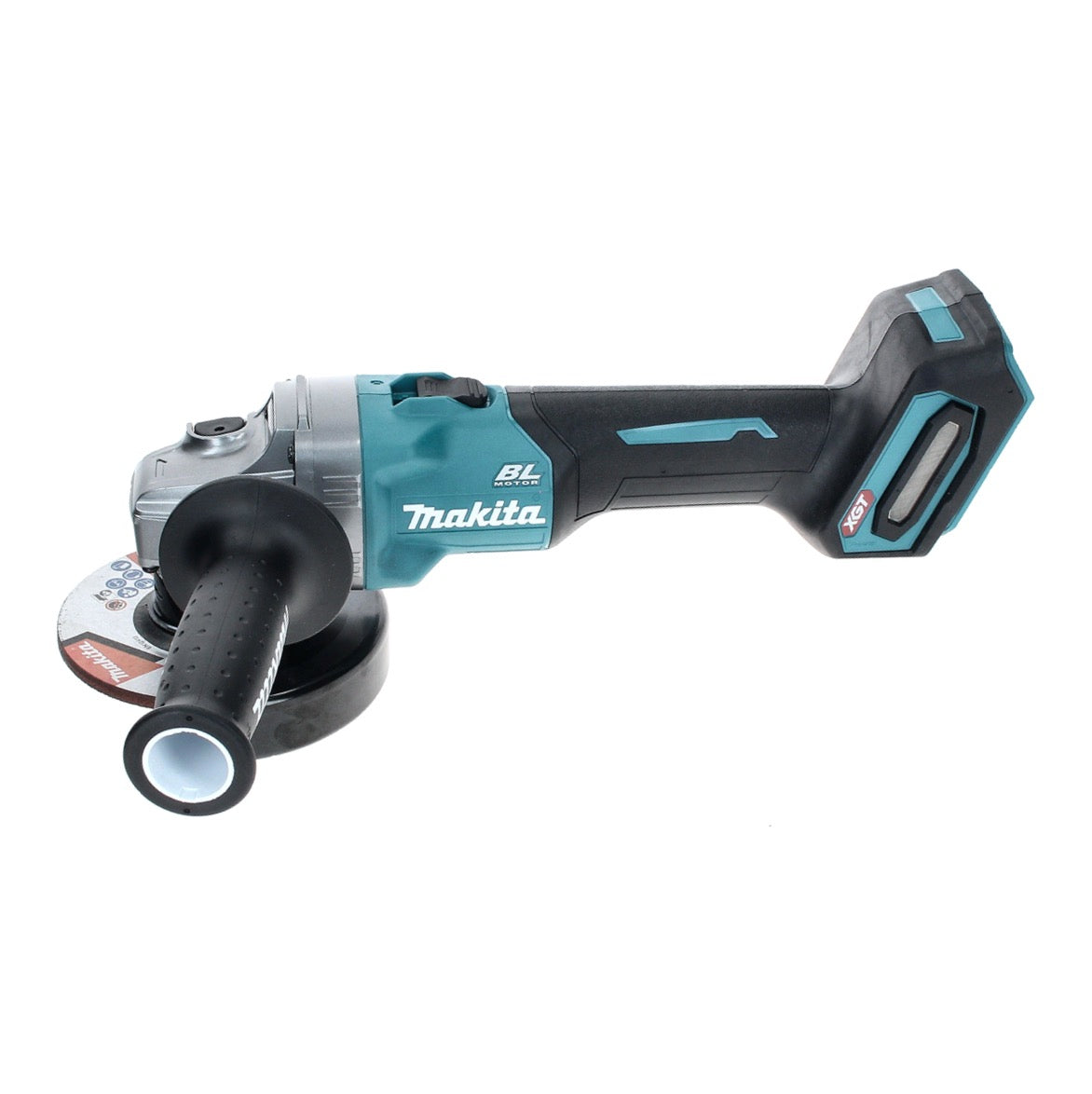 Meuleuse d'angle sur batterie Makita GA 008 GZ01 40 V max. 125 mm brushless XGT + hotte aspirante + Makpac - sans batterie, sans chargeur