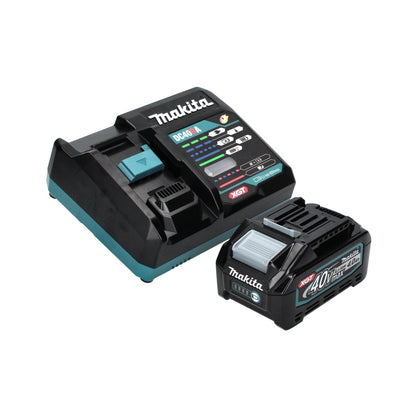 Makita GA 008 GM101 Akku Winkelschleifer 40 V max. 125 mm Brushless  XGT + 1x Akku 4,0 Ah + Ladegerät + Absaughaube + Makpac