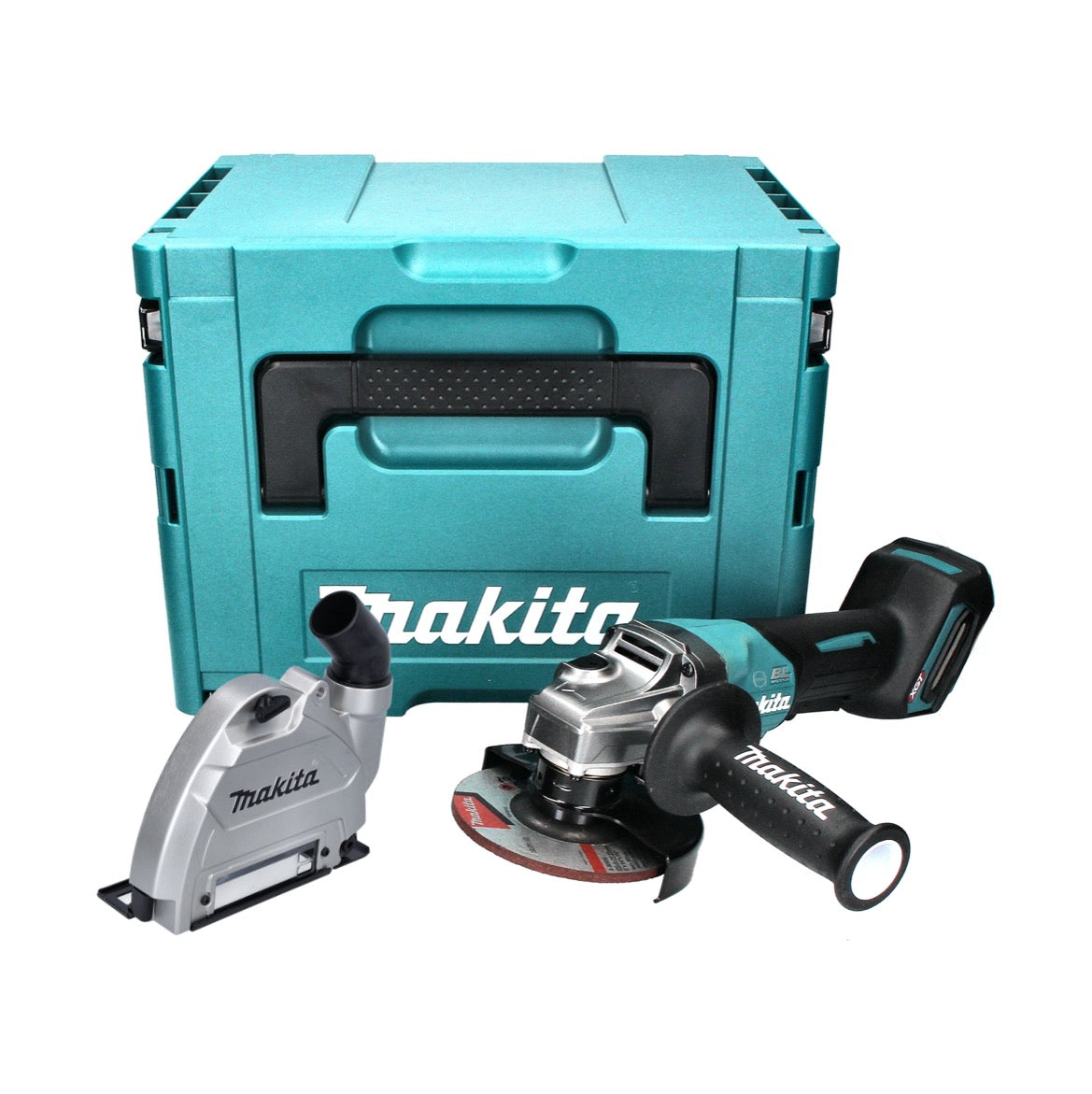 Makita GA 013 GZ01 Akku Winkelschleifer 40 V max. 125 mm Brushless  XGT + Absaughaube + Makpac - ohne Akku, ohne Ladegerät