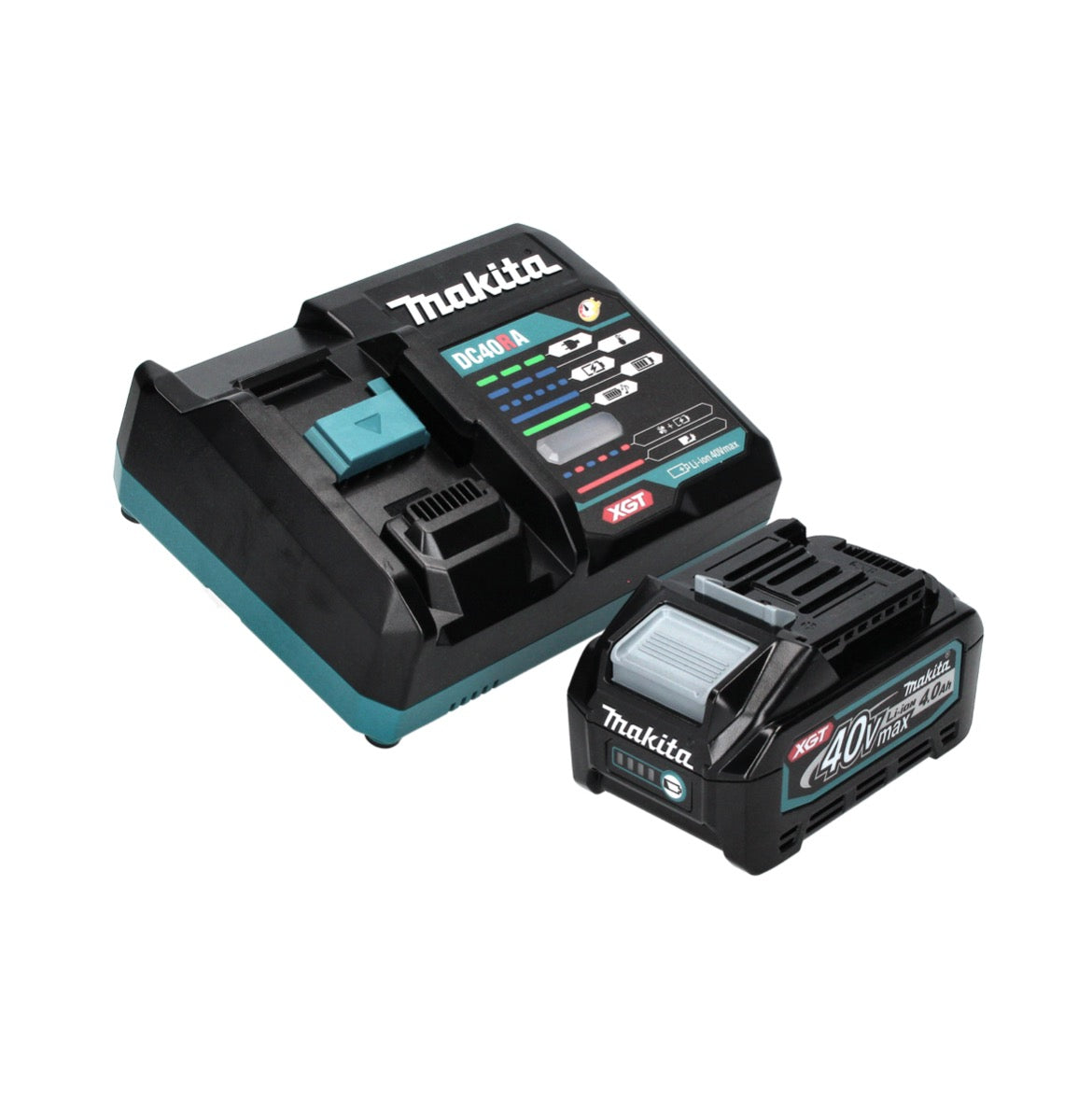 Makita GA 016 GM101 Akku Winkelschleifer 40 V max. 125 mm Brushless  XGT + 1x Akku 4,0 Ah + Ladegerät + Absaughaube + Makpac