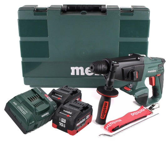 Marteau combiné à batterie Metabo KHA 18 LTX 18 V (600210860) + 2x batteries 10,0 Ah + chargeur + coffret