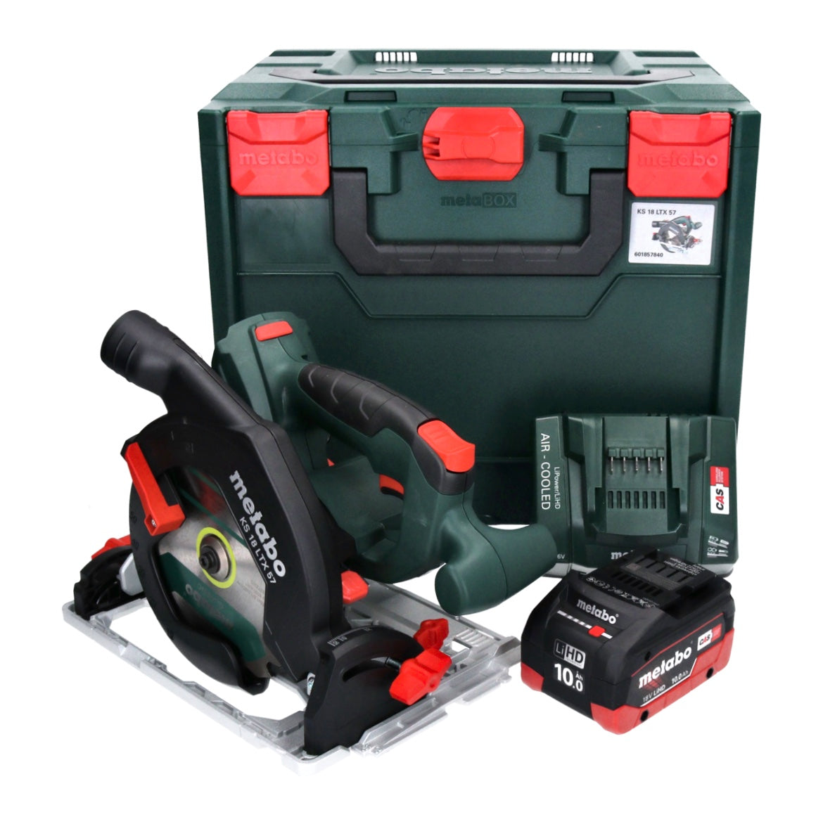 Metabo KS 18 LTX 57 Akku Handkreissäge 18 V 165 mm + 1x Akku 10,0 Ah + Ladegerät + metaBOX - Toolbrothers