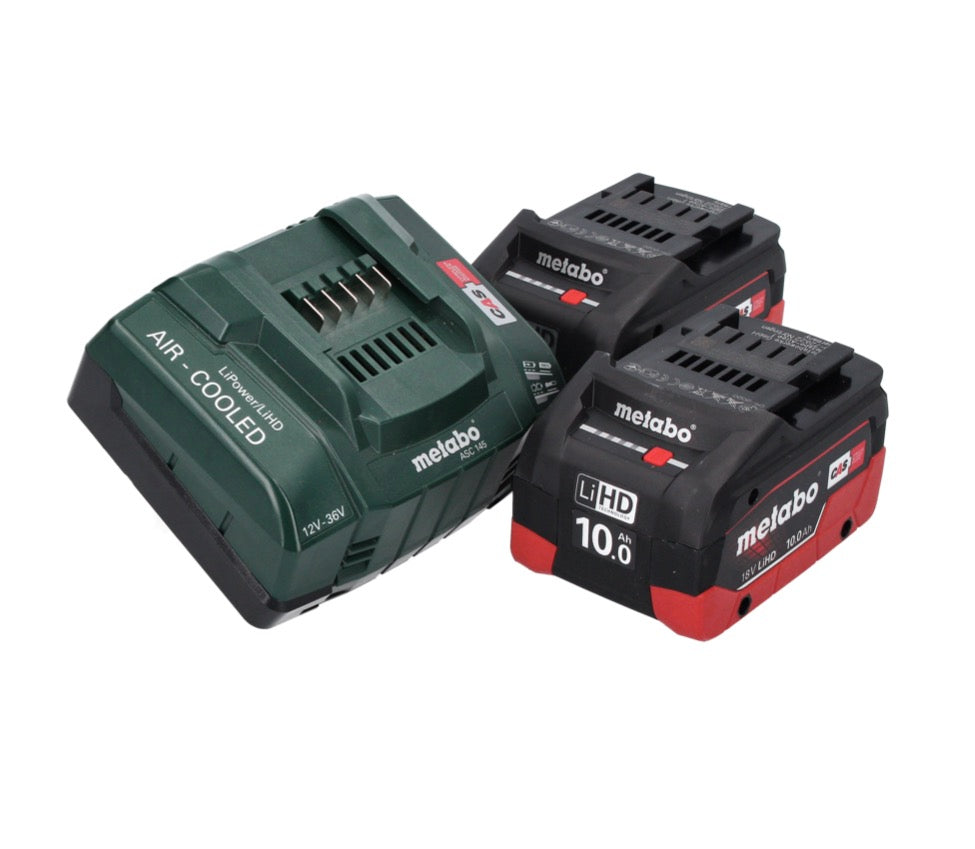 Metabo W 18 LTX 125 Quick Winkelschleifer 18 V 125 mm ( 602174860 ) + 2x 10,0 Ah Akku + Ladegerät + Koffer