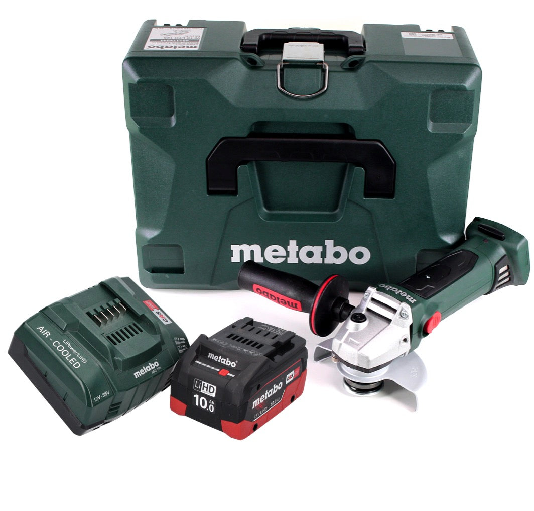 Metabo W 18 LTX 125 Quick Akku Winkelschleifer 18 V 125 mm ( 602174840 ) + 1x 10,0 Ah Akku + Ladegerät + MetaLoc