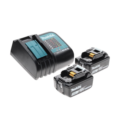 Makita DHP 482 STMX perceuse à percussion sans fil 18 V 62 Nm + marteau combiné sans fil DHR 202 18 V 2,0 J SDS Plus + 2 batteries 5,0 Ah + chargeur + Makbox Maxi