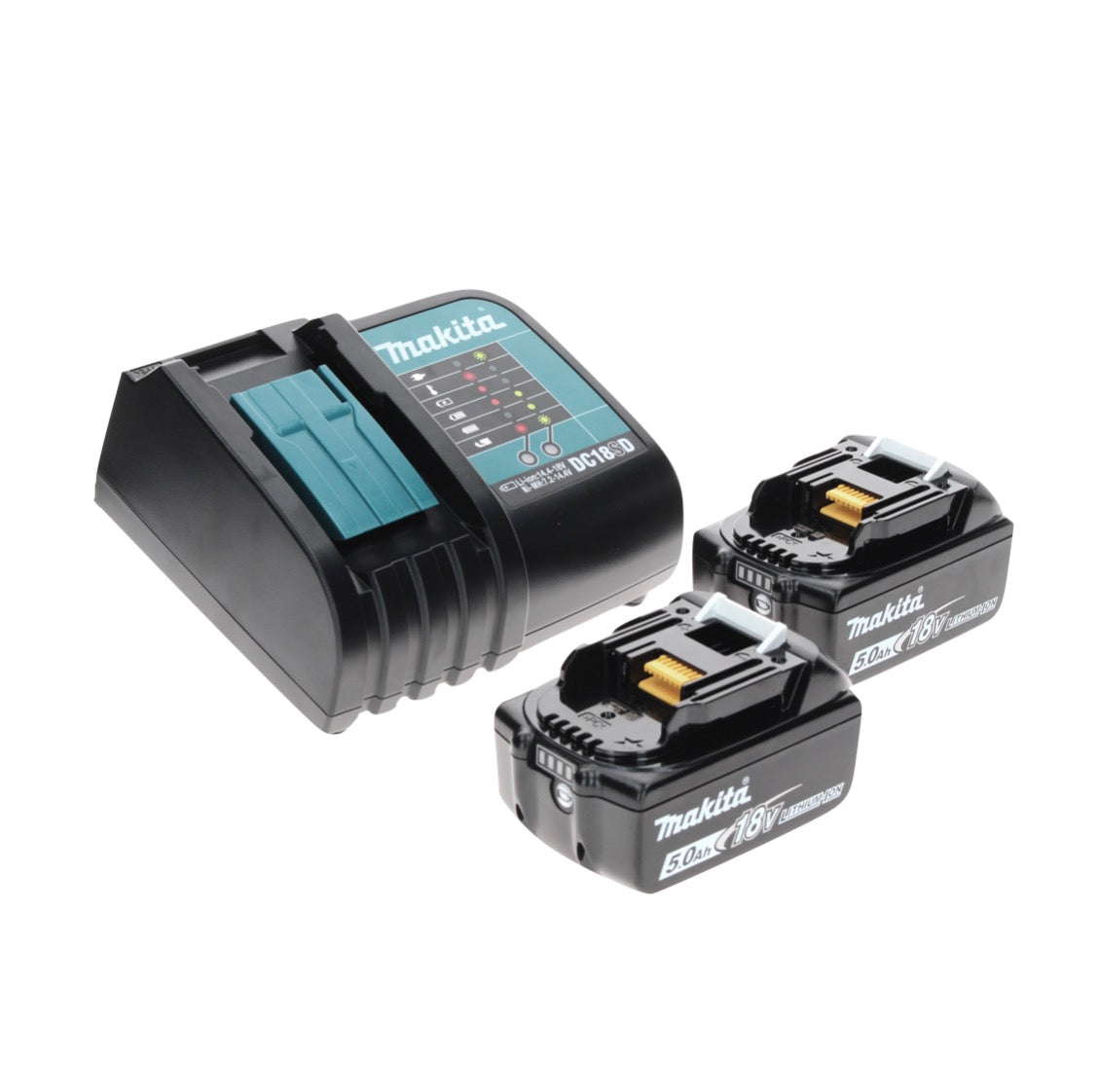 Makita DHP 482 STMX perceuse à percussion sans fil 18 V 62 Nm + scie sauteuse sans fil DJV 180 18 V + 2 batteries 5,0 Ah + chargeur + Makbox Maxi