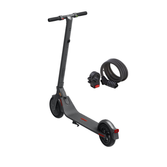 Ninebot by Segway Kick Scooter E22D E-Scooter Trottinette électrique 300 W 20 km/h + serrure à combinaison KickScooter