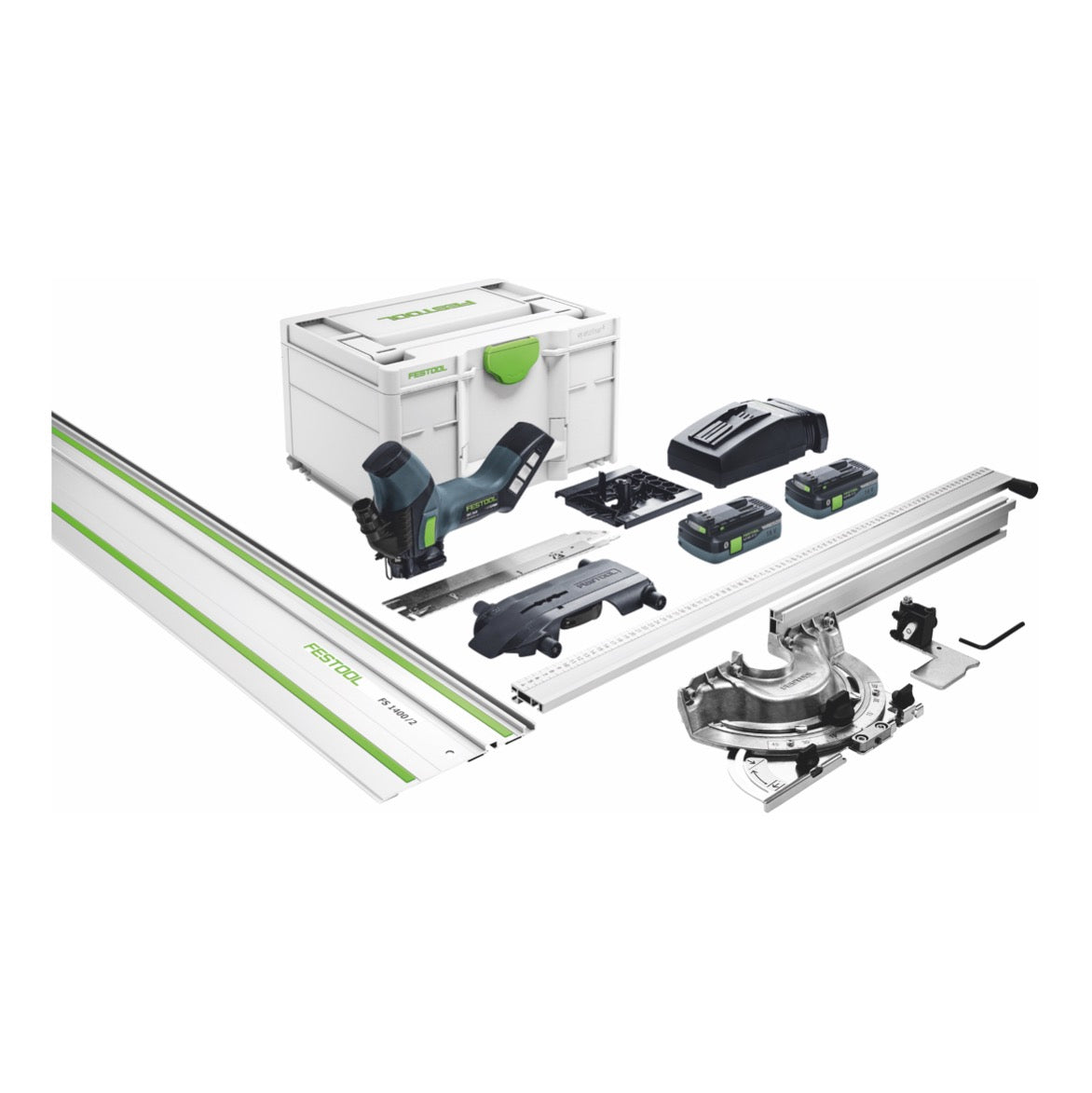 Festool ISC 240 HPC 4,0 EBI-Plus-XL-FS Akku Dämmstoffsäge 18 V 240 mm ( 576572 ) + 2x Akku 4,0 Ah + Ladegerät + Führungsschiene + Systainer ( Nachfolger von 575592 ) - Toolbrothers