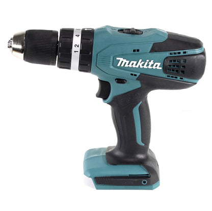 Makita HP 457 DWX4 Akku Schlagbohrschrauber 18 V 42 Nm G-Serie + 1x Akku 1,5 Ah + Ladegerät + 70 tlg. Bit Bohrer Set + Koffer