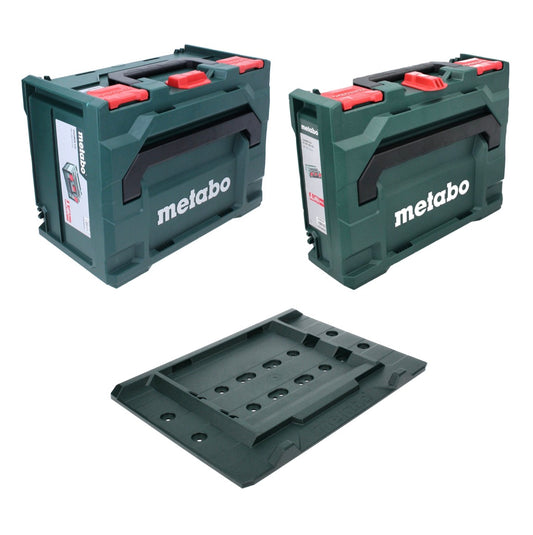 Metabo metaBOX 118 Werkzeugkoffer ( 626885000 ) + metaBOX 215 ( 626887000 ) + metaBOX Adapterplatte ( 626895000 )