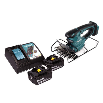 Makita DUM 168 RG Akku Grasschere 18 V 16 cm + 2x Akku 6,0 Ah + Ladegerät