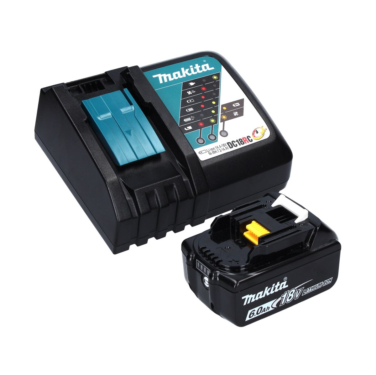 Makita DJV 181 RG1J scie sauteuse pendulaire sans balais à batterie 18 V + 1x batterie 6,0 Ah + chargeur + Makpac