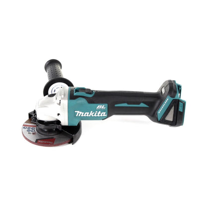 Makita DGA 504 RGJ Meuleuse d'angle sur batterie 18 V 125 mm sans balais + 2x batteries 6,0 Ah + chargeur + Makpac