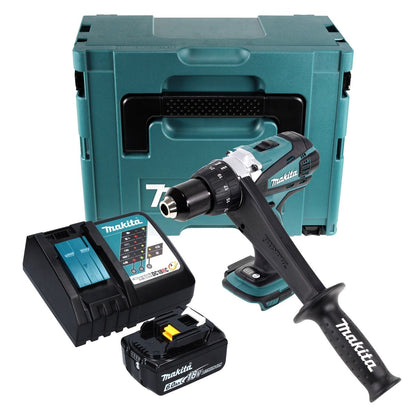 Makita DDF 458 RG1J perceuse-visseuse sans fil 18 V 91 Nm + 1x batterie 6,0 Ah + chargeur + Makpac