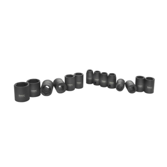 Rodcraft RS4114 jeu de douilles 1/2" 14 pièces 10 - 27 mm (8951012356) clé à douille pour écrous CrMo résistants aux chocs