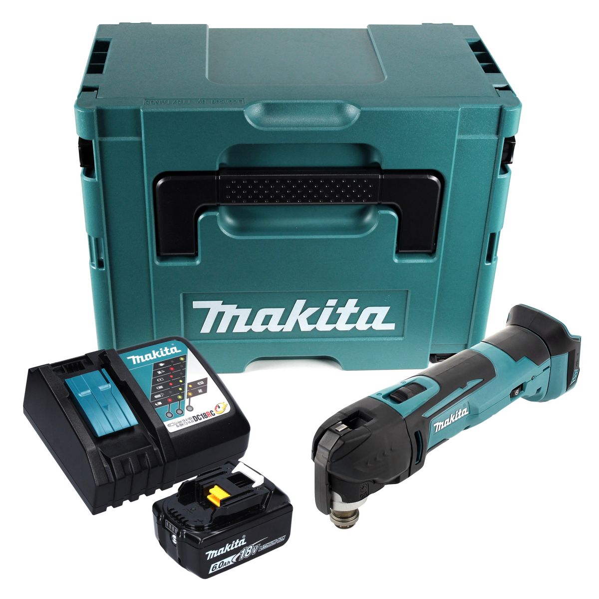 Oscillateur sur batterie Makita DTM 51 RG1J 18 V + 1x batterie 6,0 Ah + chargeur + Makpac