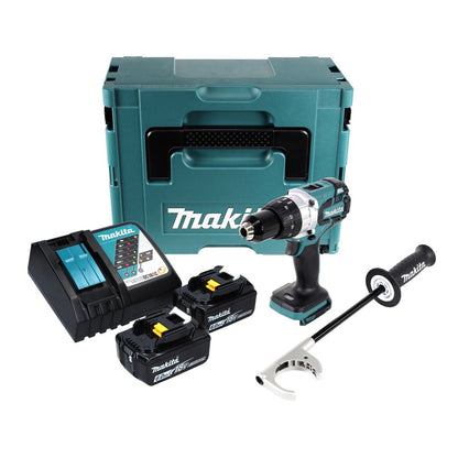 Makita DDF 481 RGJ Akku Bohrschrauber 18 V 115 Nm Brushless + 2x Akku 6,0 Ah + Ladegerät + Makpac