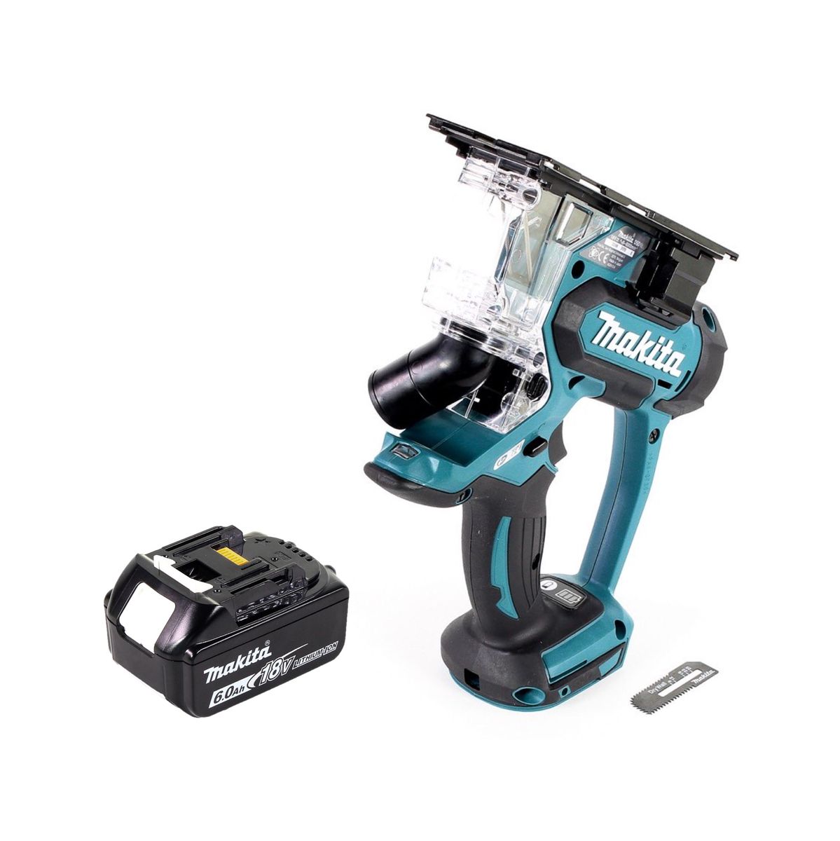 Makita DSD 180 G1 Akku Gipskartonsäge 18 V + 1x Akku 6,0 Ah - ohne Ladegerät - Toolbrothers