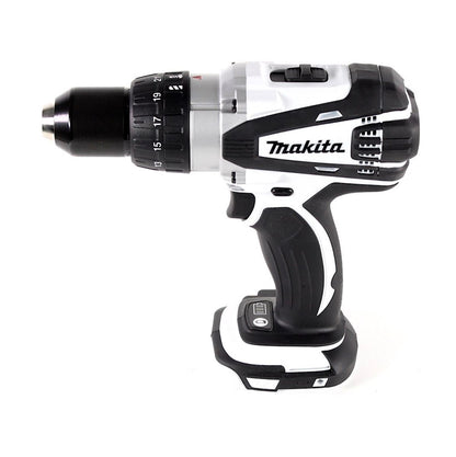 Makita DDF 458 G1J W perceuse-visseuse sans fil 18 V 91 Nm blanc + 1x batterie 6,0 Ah + Makpac - sans chargeur