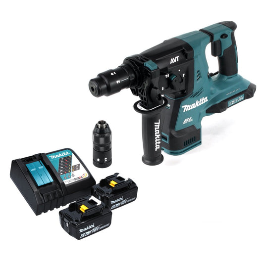 Makita DHR 281 RG marteau perforateur à batterie 36 V (2x 18 V) 2,8 J SDS-plus brushless + 2x batterie 6,0 Ah + chargeur