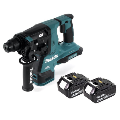 Makita DHR 280 G Akku Bohrhammer 36 V ( 2x 18 V ) 2,8 J SDS-plus Brushless + 2x Akku 6,0 Ah - ohne Ladegerät