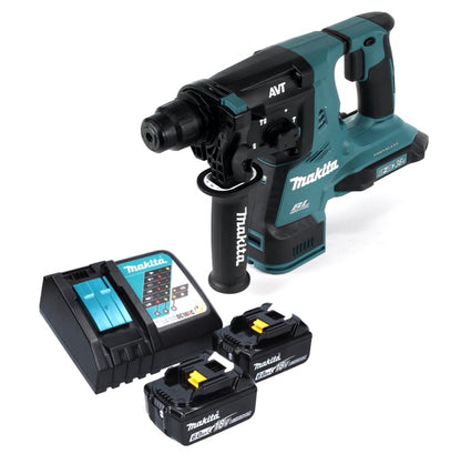 Makita DHR 280 RG Akku Bohrhammer 36 V ( 2x 18 V ) 2,8 J SDS-plus Brushless + 2x Akku 6,0 Ah + Ladegerät