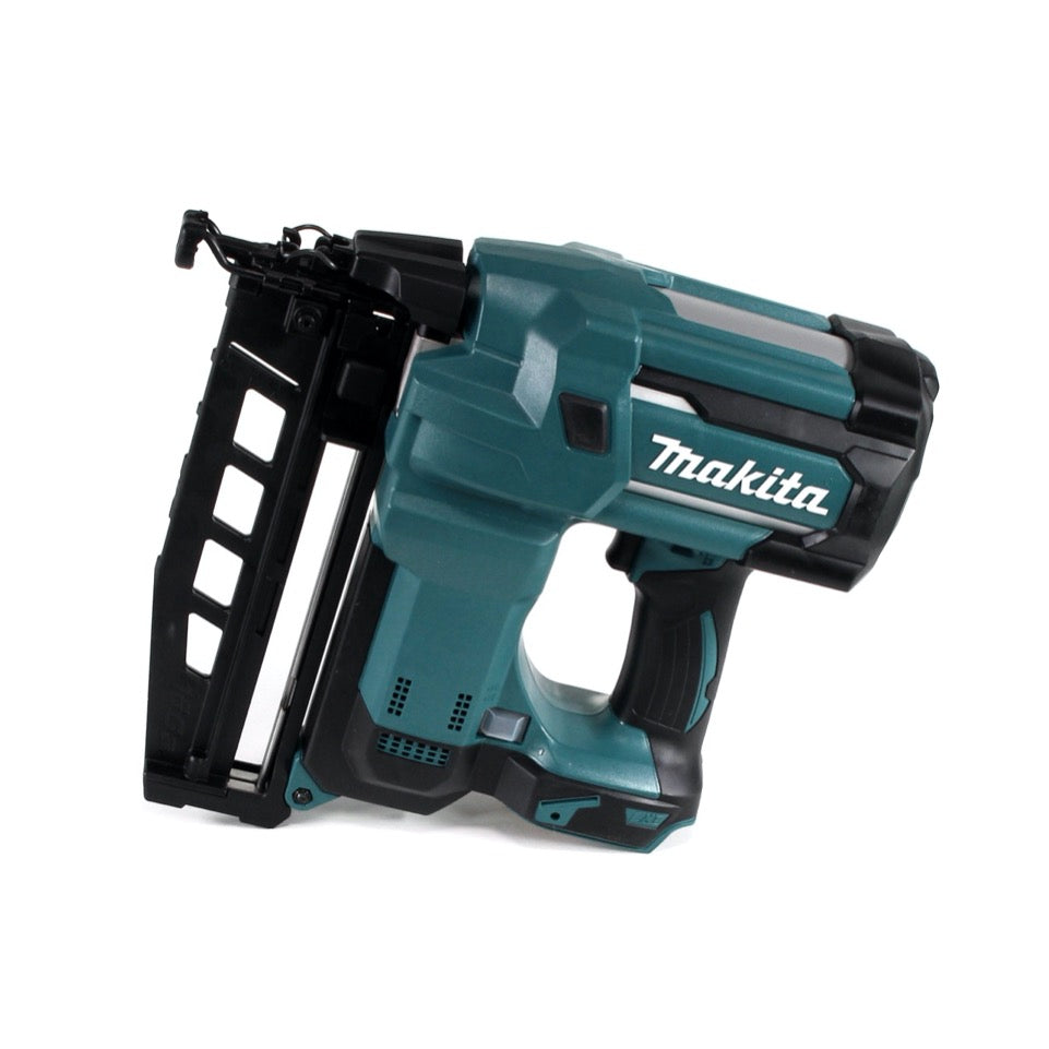 Makita DBN 600 G1J Cloueur à tête d'emballage avec batterie 18 V + 1x batterie 6,0 Ah + Makpac - sans chargeur