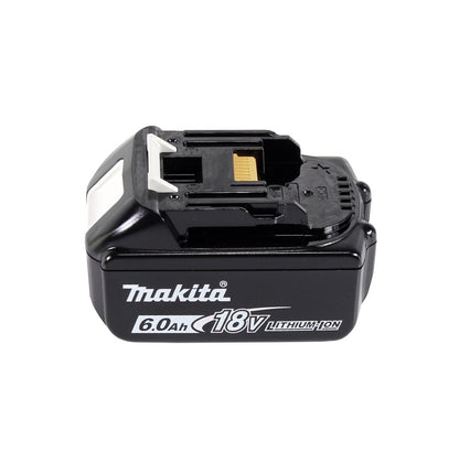 Makita DBN 600 G1J Cloueur à tête d'emballage avec batterie 18 V + 1x batterie 6,0 Ah + Makpac - sans chargeur