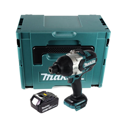 Makita DTW 800 G1J Clé à chocs sans fil 18 V 7/16" 800 Nm sans balais + 1x batterie 6,0 Ah + Makpac - sans chargeur