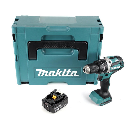 Makita DHP 484 T1J Akku Schlagbohrschrauber 18 V 54 Nm  Brushless + 1x Akku 5,0 Ah + Makpac - ohne Ladegerät