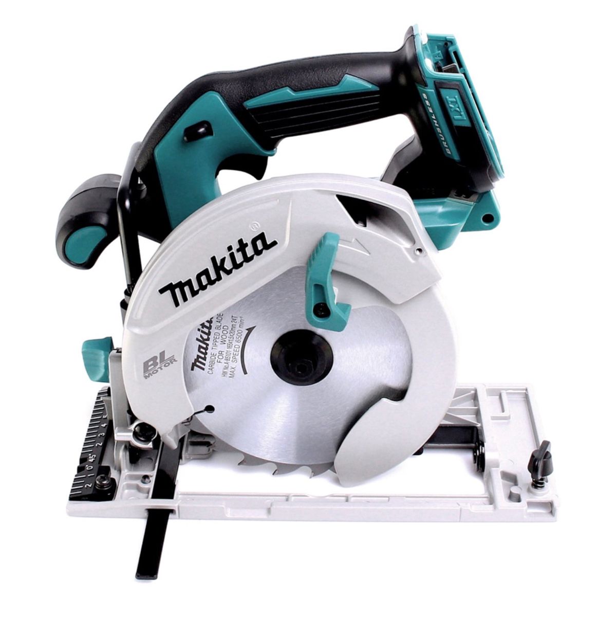 Makita DHS 680 T1J scie circulaire sur batterie 18 V 165 mm sans balais + 1x batterie 5,0 Ah + Makpac - sans chargeur