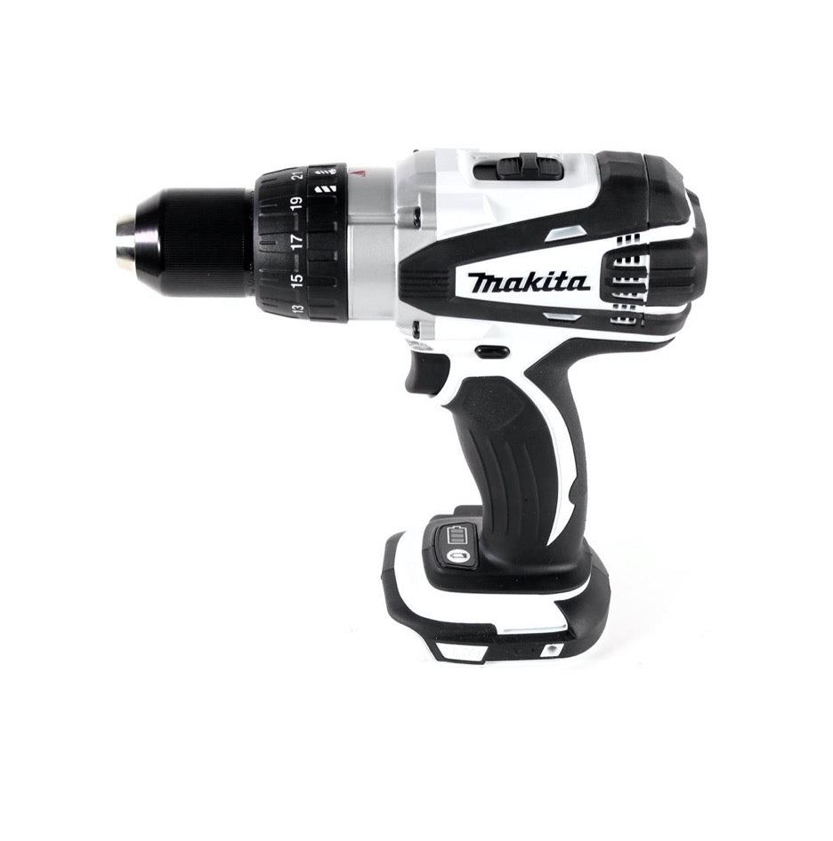 Makita DDF 458 T1J W perceuse-visseuse sans fil 18 V 91 Nm blanc + 1x batterie 5,0 Ah + Makpac - sans chargeur