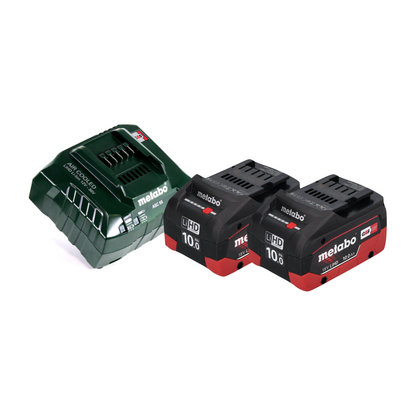 Metabo KHA 18 LTX Akku Kombihammer 18 V 2,2 J SDS Plus + 2x Akku 10,0 Ah + Ladegerät + metaBOX