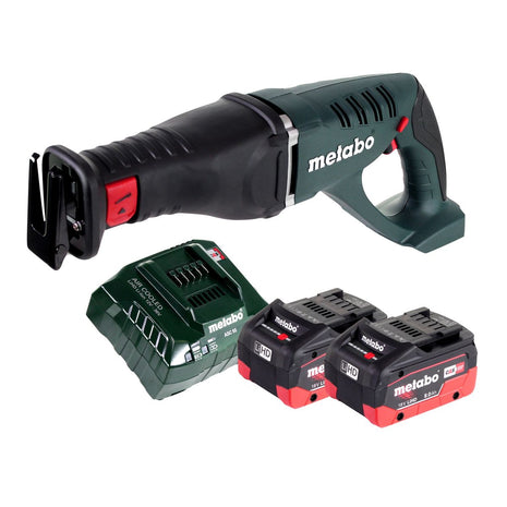 Metabo ASE 18 LTX Akku Säbelsäge Reciprosäge 18 V + 2x Akku 8,0 Ah + Ladegerät