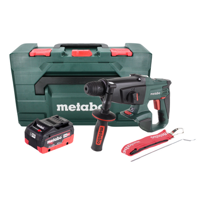 Metabo KHA 18 LTX Akku Kombihammer 18 V 2,2 J SDS Plus + 1x Akku 8,0 Ah + metaBOX - ohne Ladegerät