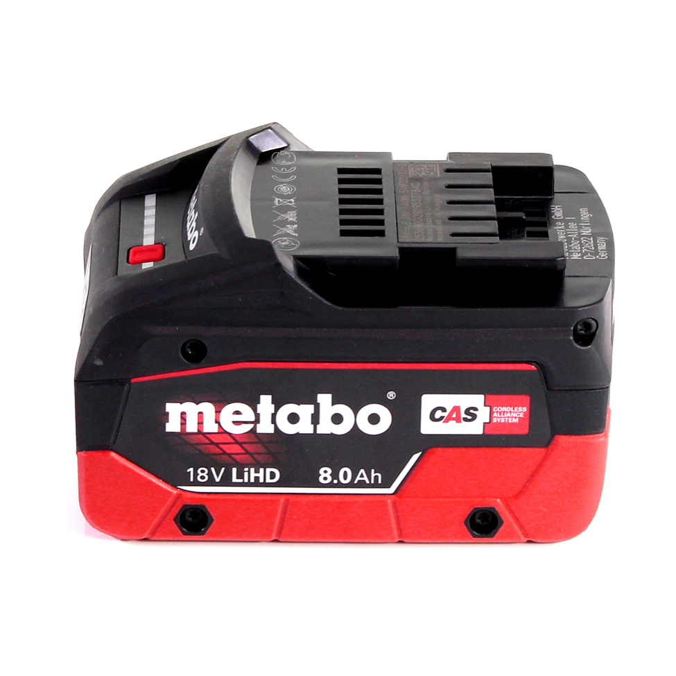 Metabo KHA 18 LTX Akku Kombihammer 18 V 2,2 J SDS Plus + 1x Akku 8,0 Ah + metaBOX - ohne Ladegerät