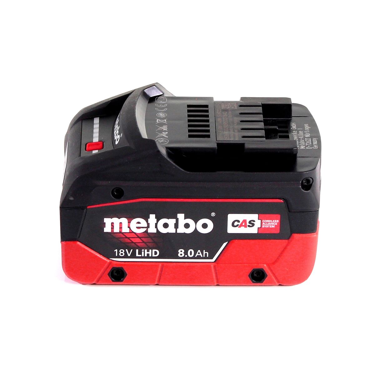 Scie circulaire à métaux sur batterie Metabo MKS 18 LTX 58 18 V 165 mm + 1x batterie 8,0 Ah + MetaLoc - sans chargeur