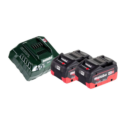 Scie circulaire à métaux sur batterie Metabo MKS 18 LTX 58 18 V 165 mm + 2x batteries 8,0 Ah + chargeur + MetaLoc