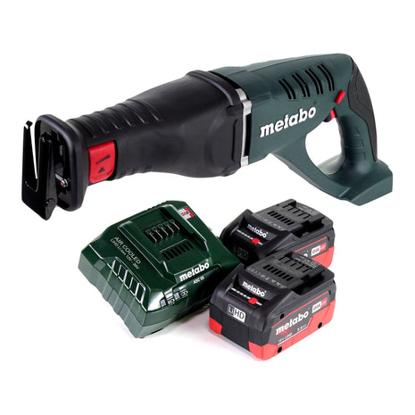 Metabo ASE 18 LTX Akku Säbelsäge Reciprosäge 18 V + 2x Akku 5,5 Ah + Ladegerät