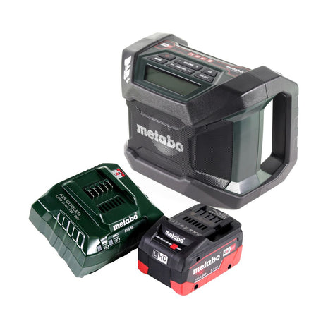 Metabo R 12-18 DAB+ BT Radio de chantier sur batterie 12-18 V DAB+ Bluetooth + 1x batterie 5,5 Ah + chargeur