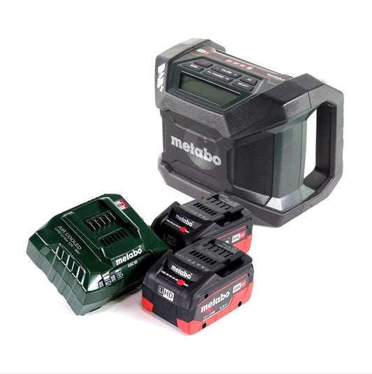 Metabo R 12-18 DAB+ BT Radio de chantier sur batterie 12-18 V DAB+ Bluetooth + 2x batteries 5,5 Ah + chargeur